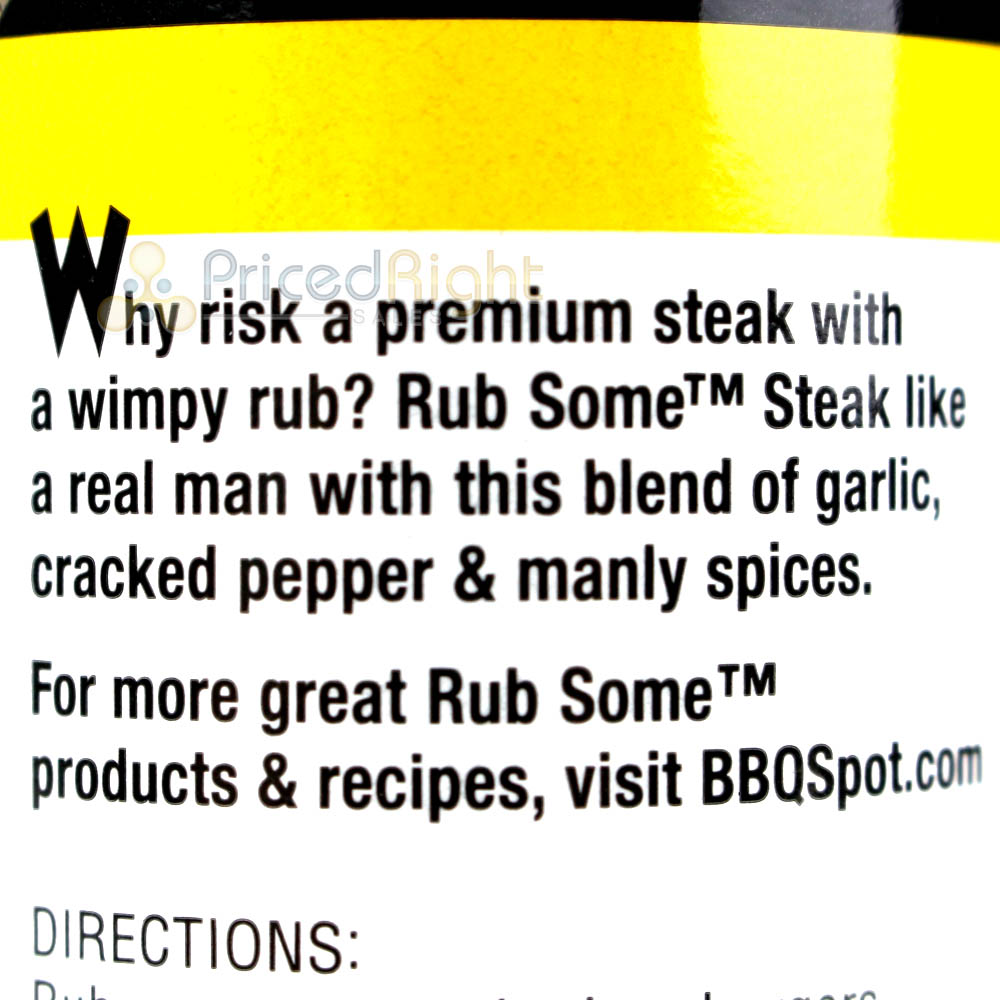 Rub Some Steak Beef Seasoning 5.6 Oz Bustin Black Pepper & Garlic Gluten Free