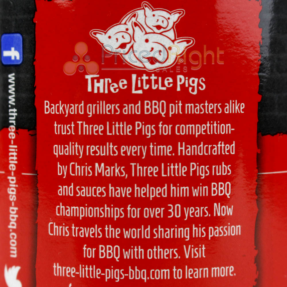 Three Little Pigs Kansas City Style Sweet Sauce 19.5 Oz Award Winning BBQ Recipe