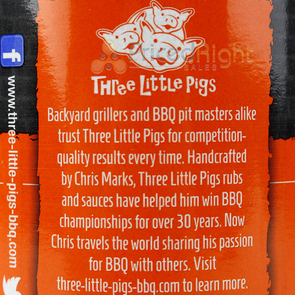 Three Little Pigs Kansas City Spicy Chipotle BBQ Sauce 19.7 Oz Award Winning