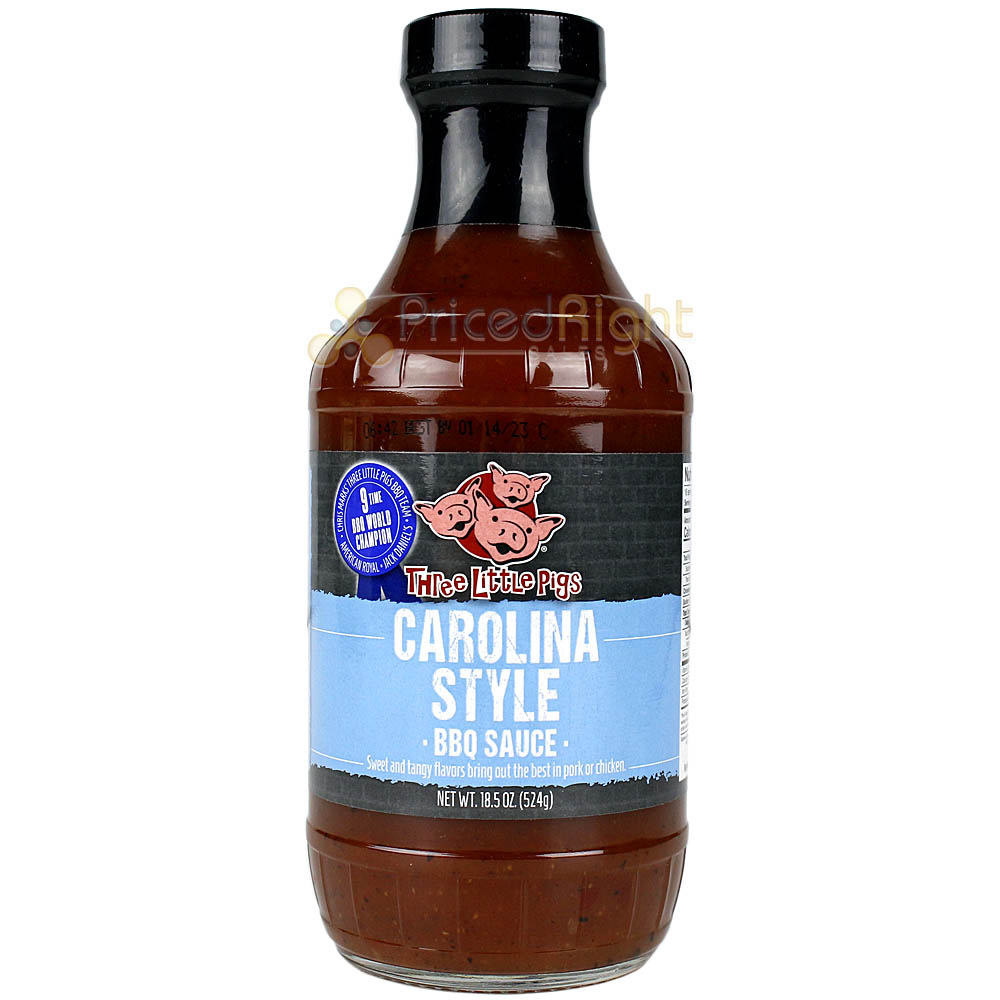 Three Little Pigs 2 Pack BBQ Combo Spicy Chipotle & KC Carolina Style BBQ Sauces