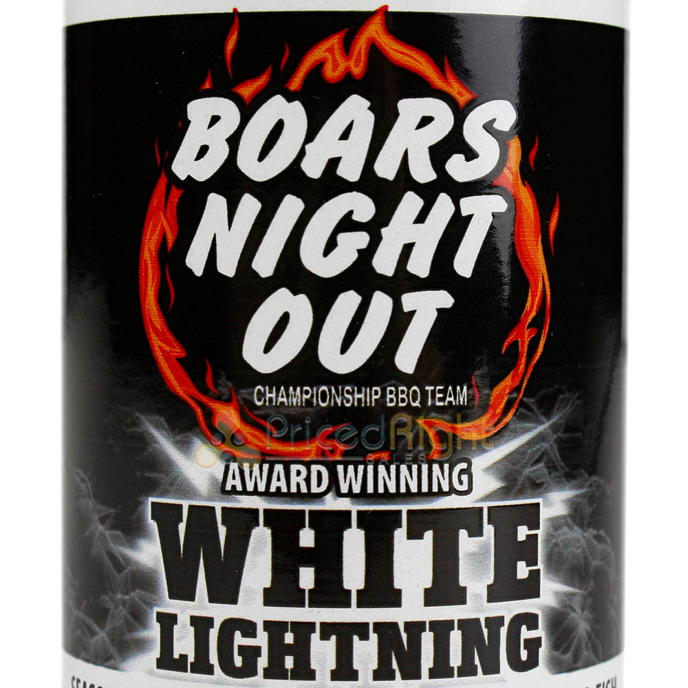 Boars Night Out White Lightning Dry Rub 14.5 Oz. Bottle Competition Rated