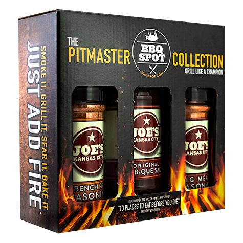 BBQ Spot Joes Kansas City 3 Piece Gift Set Box Pitmaster Collection OW89072