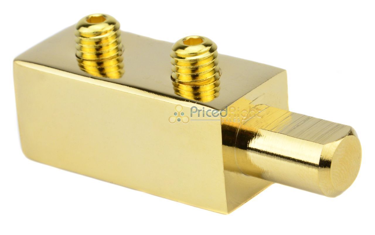 0 Gauge Amp Terminal Distribution Block Car Audio Dual Input Gold 2 Pack Pin