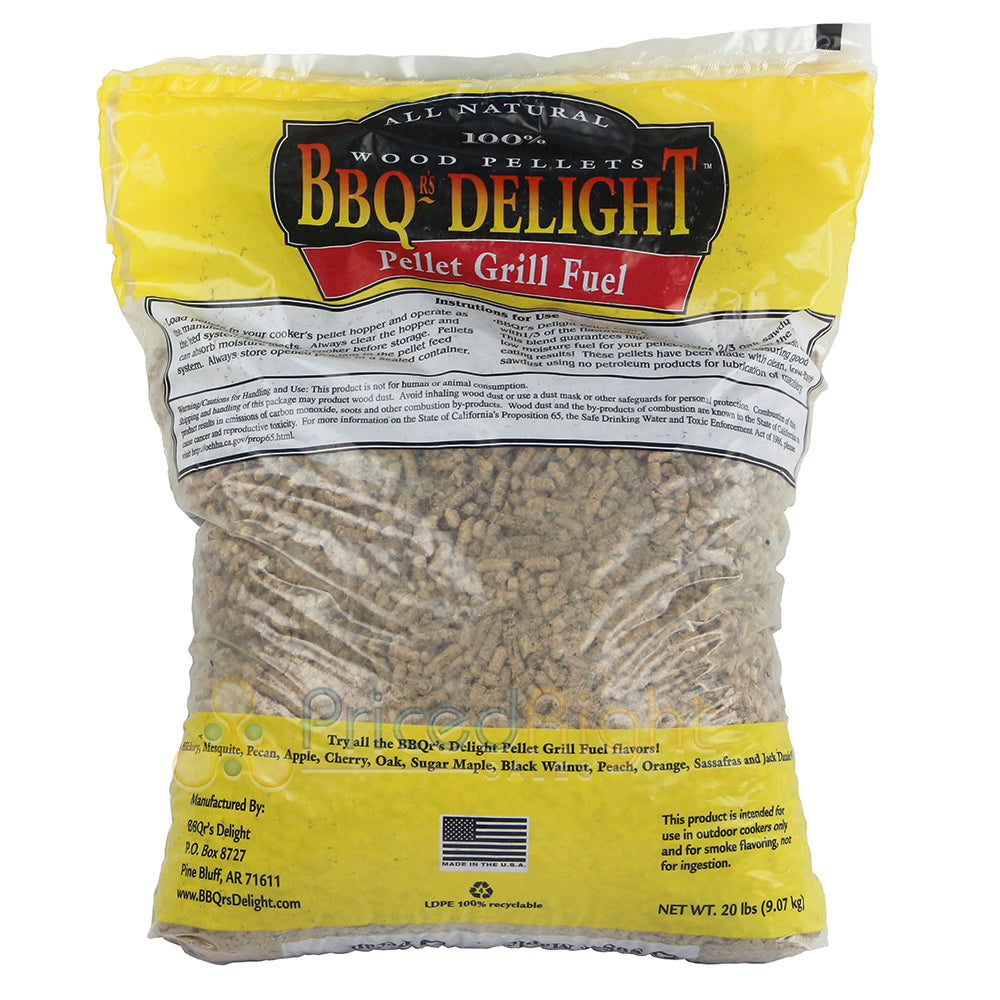 BBQR's Delight Sugar Maple Flavor BBQ Wood Pellets Grill Fuel 20 Lb Bag Natural