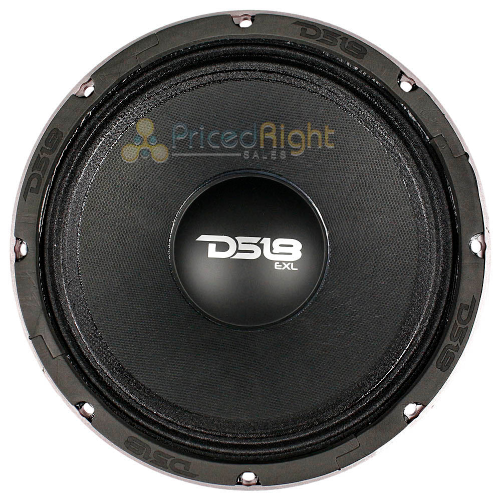 DS18 10" Mid Bass Speaker 1000W Max 8 Ohm Car Audio Loudspeaker PRO-EXL108MB