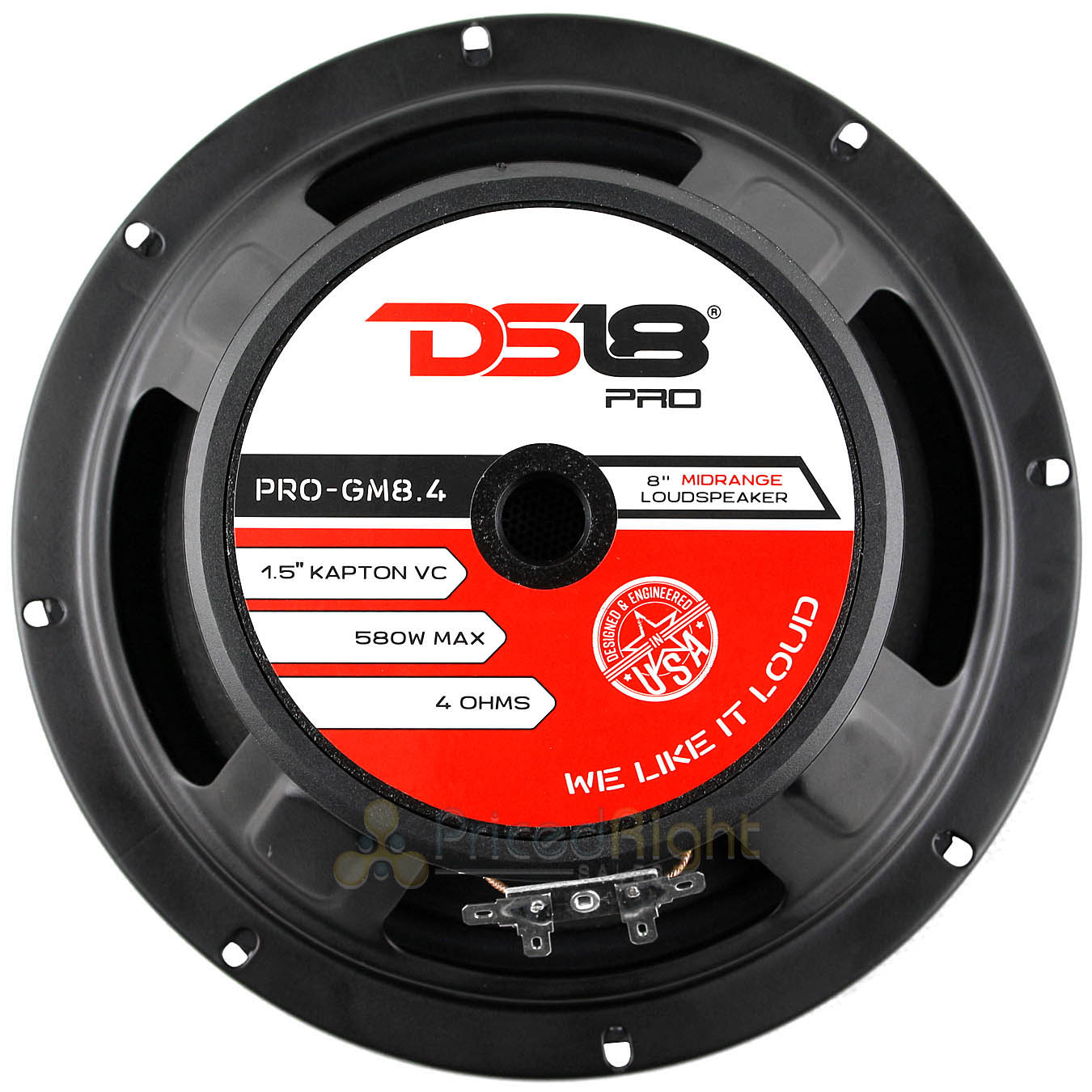 DS18 8" Midrange Loudspeaker 580 Watts Max 190 Watts Rms 4 Ohm Gm Series Pro-8.4