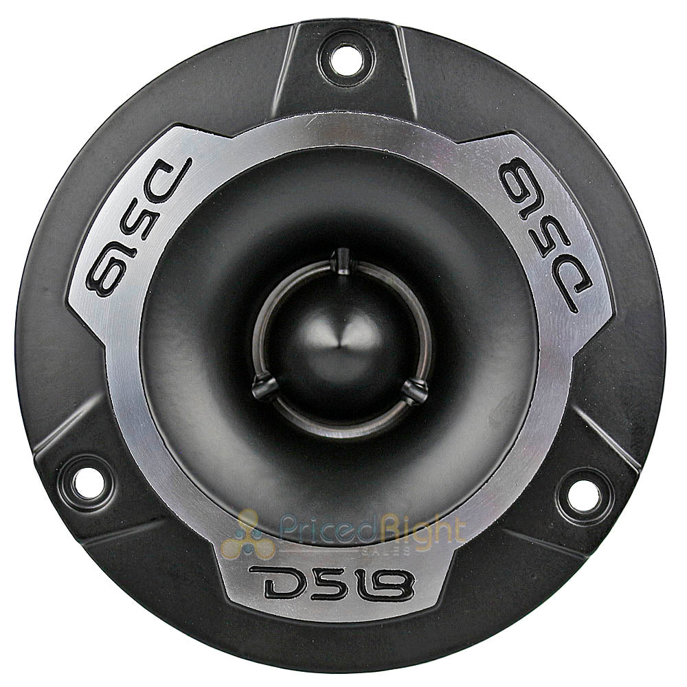 DS18 Aluminum Super Bullet Tweeter 240W Max with Built in Crossover Pair Silver