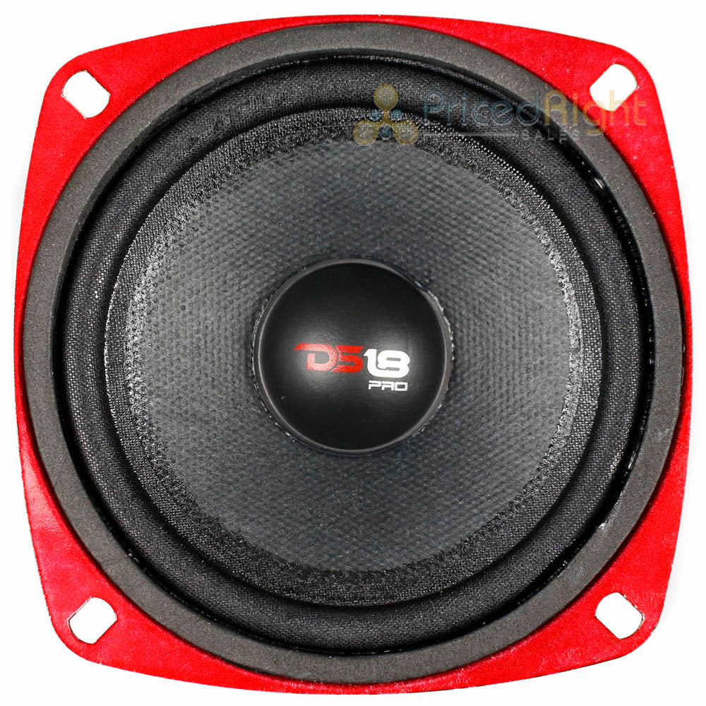 2 Pack DS18 4" Midrange Loudspeaker 200 Watts Max/100W RMS Car Audio PRO-X4M