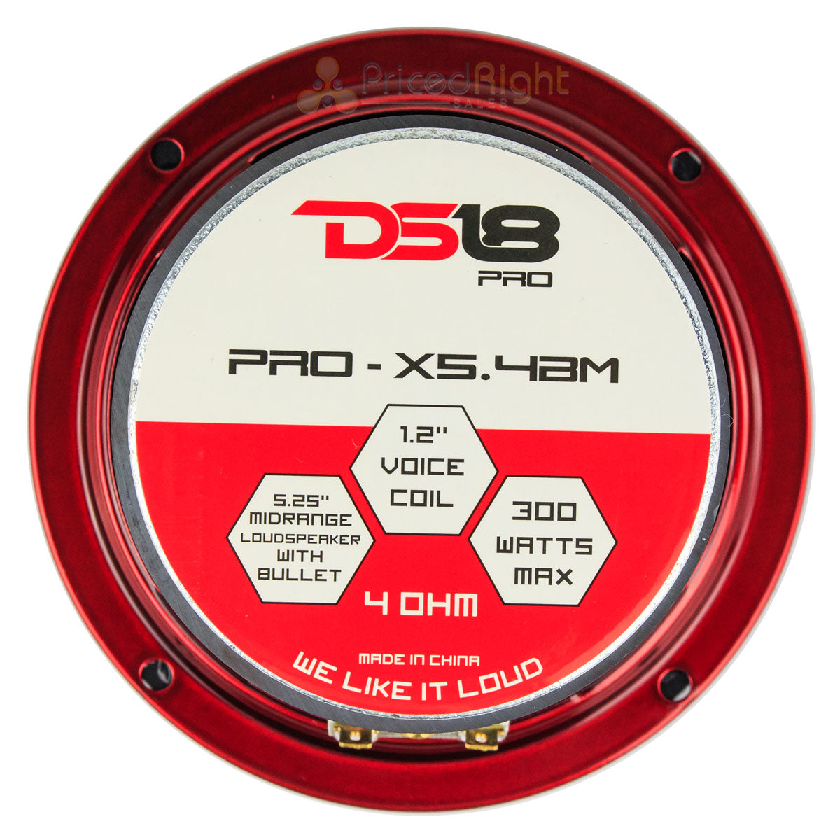 4 DS18 PRO-X5.4BM 300W Max 5.25" Midrange Loud Speakers 4 Ohm High Strength New