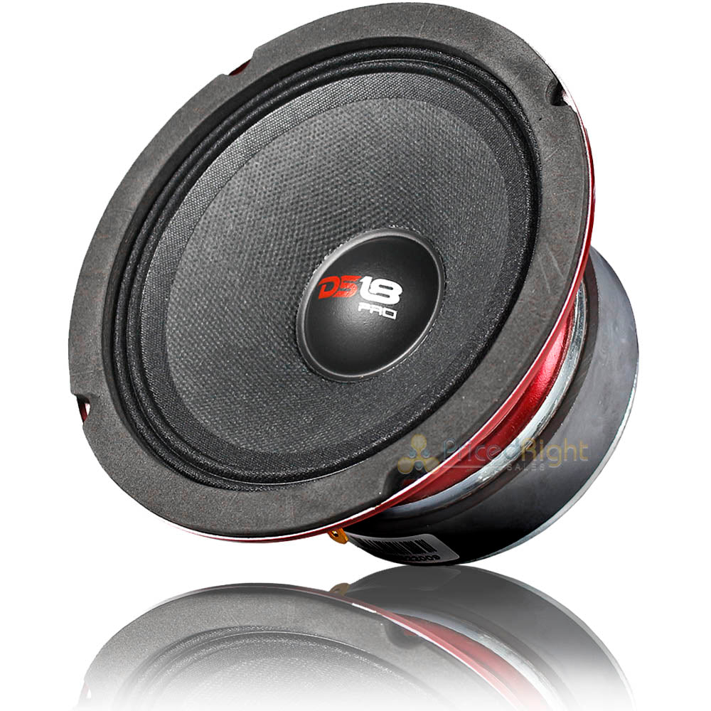 2 Pack DS18 5.25" Midrange Speaker 300 Watts Max Power 4 Ohm Car Audio Pro-X5.4M