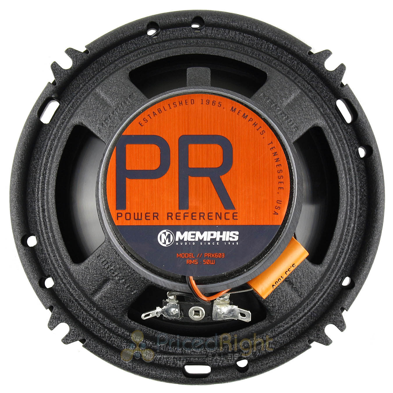 Memphis Audio 6.5" 3 Way Coaxial Speaker 100 Watts Max Power Reference PRX603