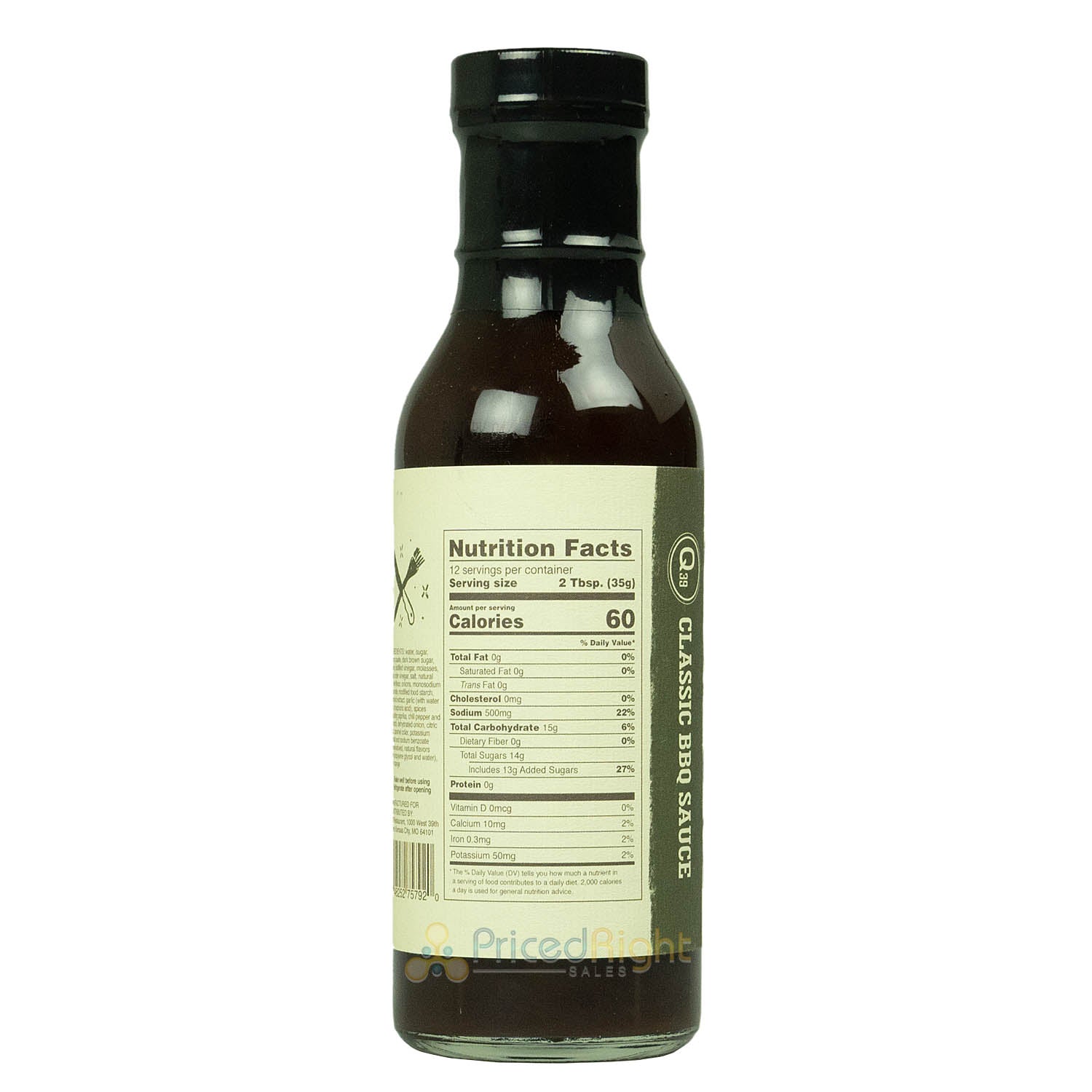 Q39 Classic BBQ Sauce Fruity, Sweet & With Some Spice Gluten-Free 15 Ounces