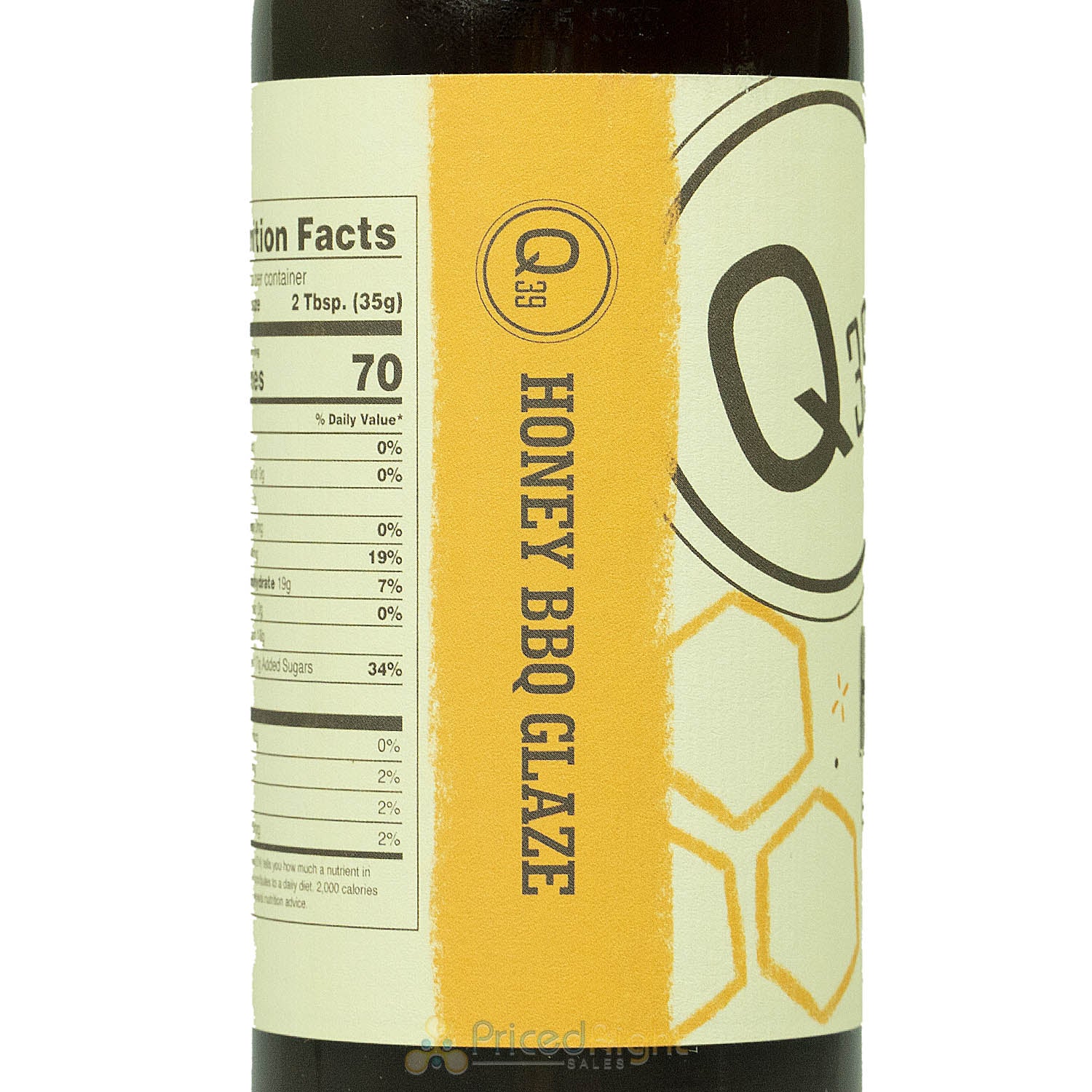 Q39 Honey BBQ Glaze Sauce Infused W/ 100% Pure Fresh Honey Gluten Free 15 Ounce