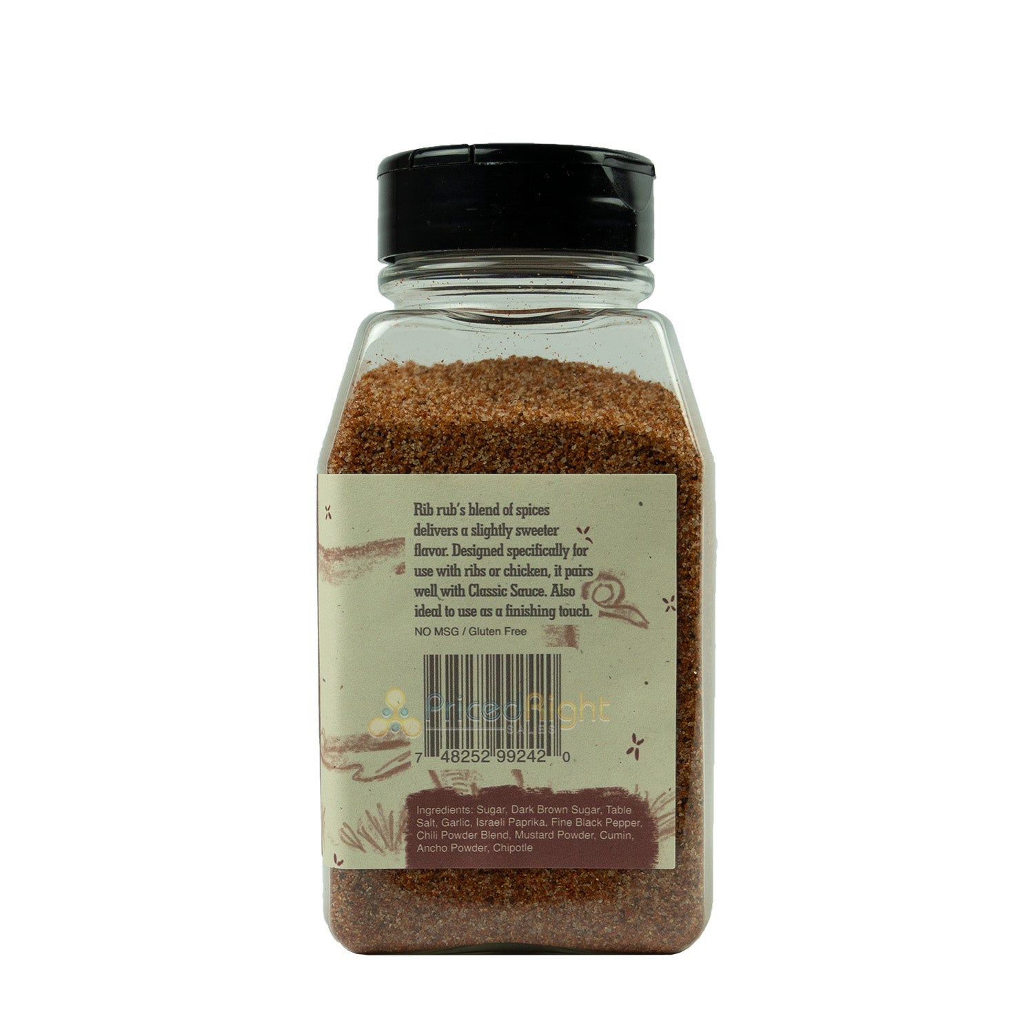 Q39 Rib Rub A Sweet Flavor Rub With Spices For Flavor No MSG Gluten Free 11 oz