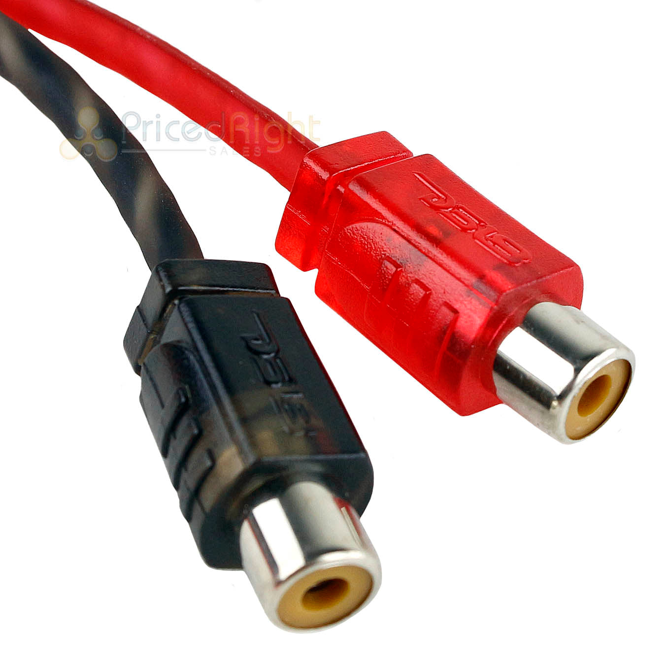 Ds18 Rca Splitter 1 Male to 2 Female Y Connector Car Home Audio Cable Rca1m2f