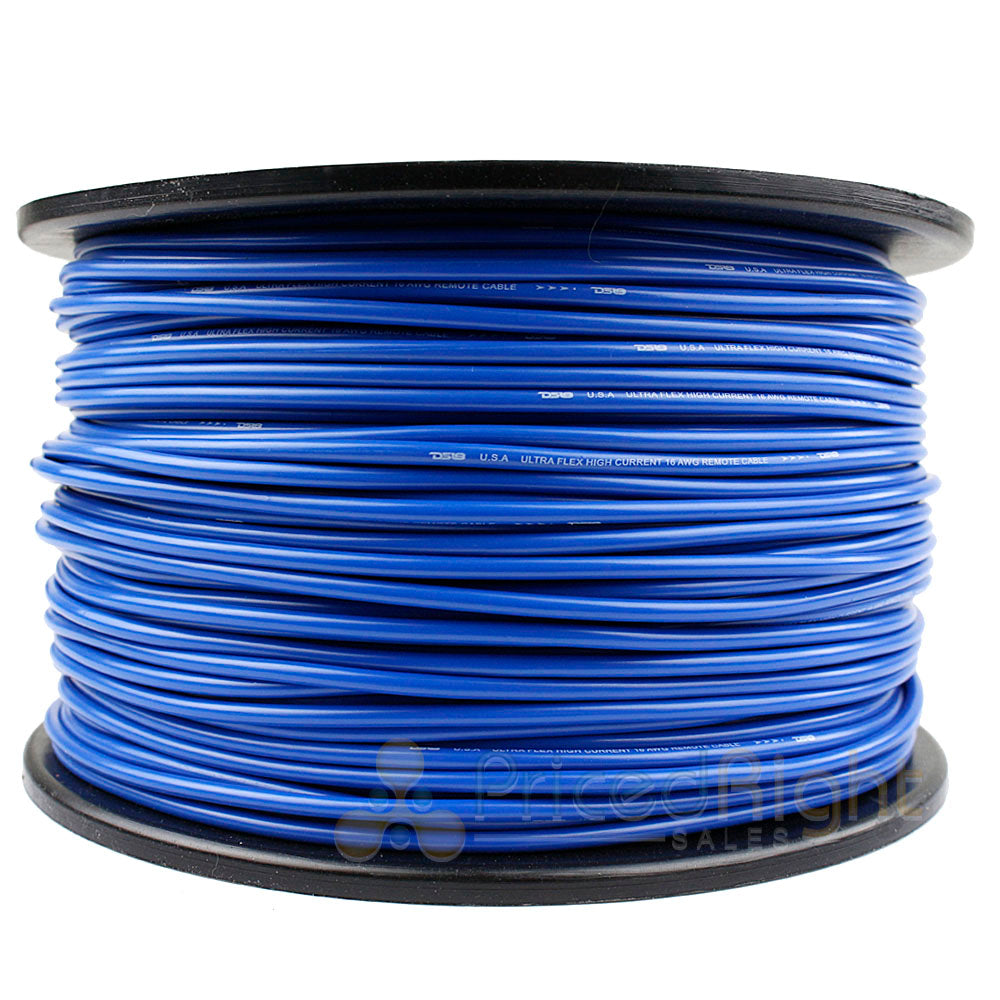 16 Gauge 500' Feet Blue Primary Remote Wire 12V Auto Wiring Cable AWG Ultra Flex