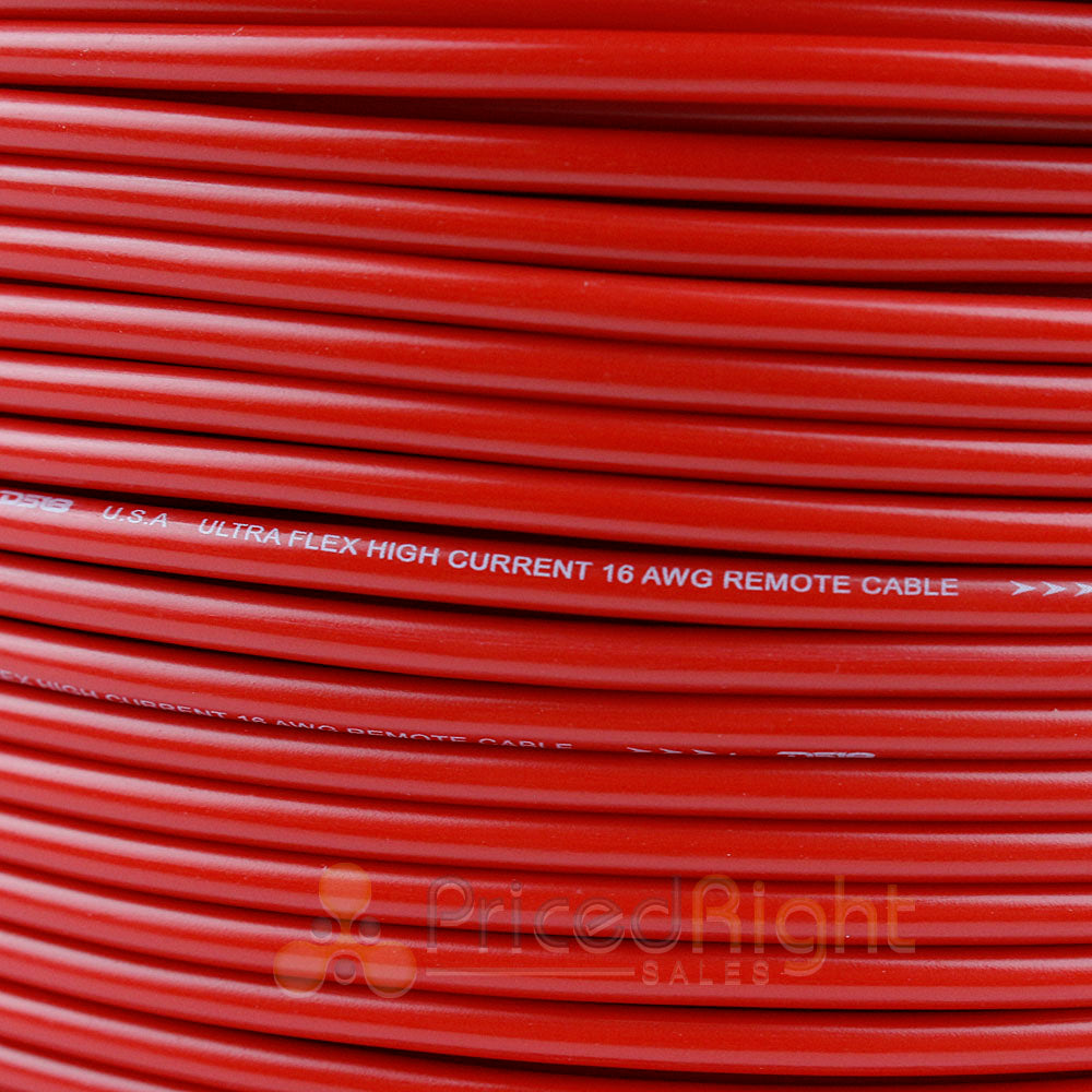 500' Ft Spool 16 Gauge Remote Wire Red Primary 12V Wiring Cable AWG Flexible