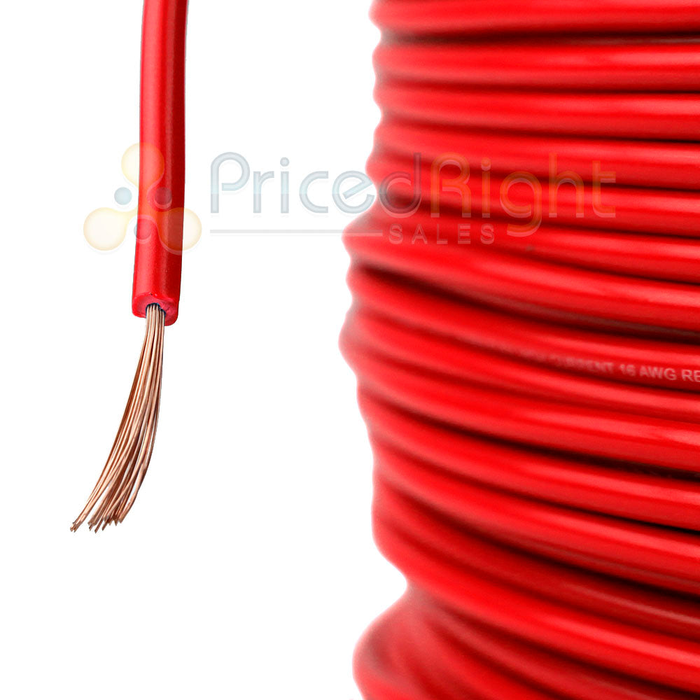 500' Ft Spool 16 Gauge Remote Wire Red Primary 12V Wiring Cable AWG Flexible