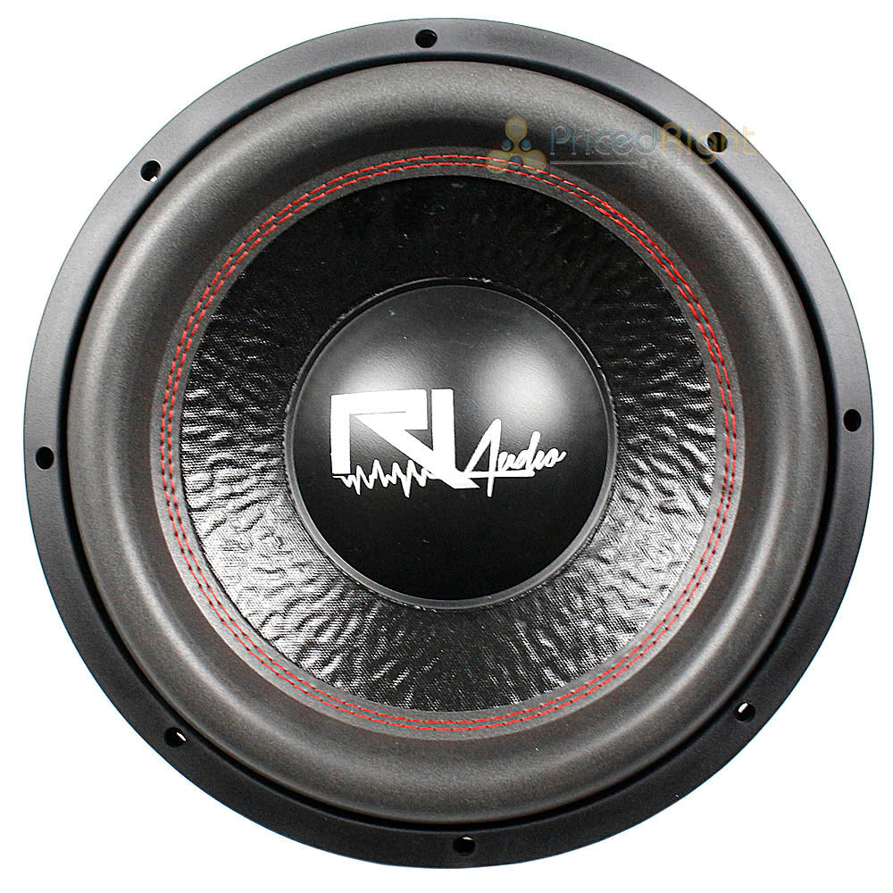 12" RI Audio Subwoofer 1800 Watts Max Dual 4 Ohm Energy Series Single Car Audio