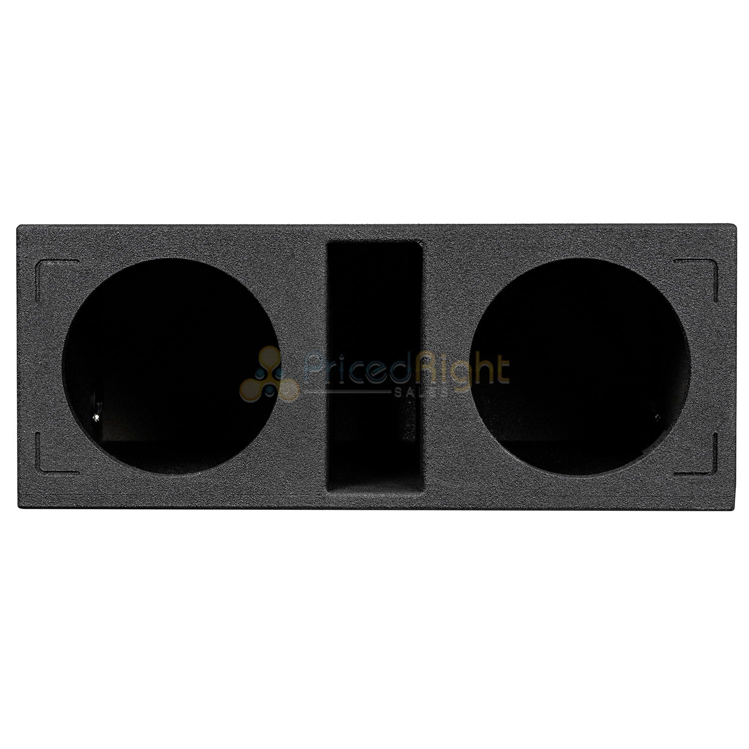 Dual 10" Ported Subwoofer Box Bed Liner Coated 3/4" MDF Vented Enclosure