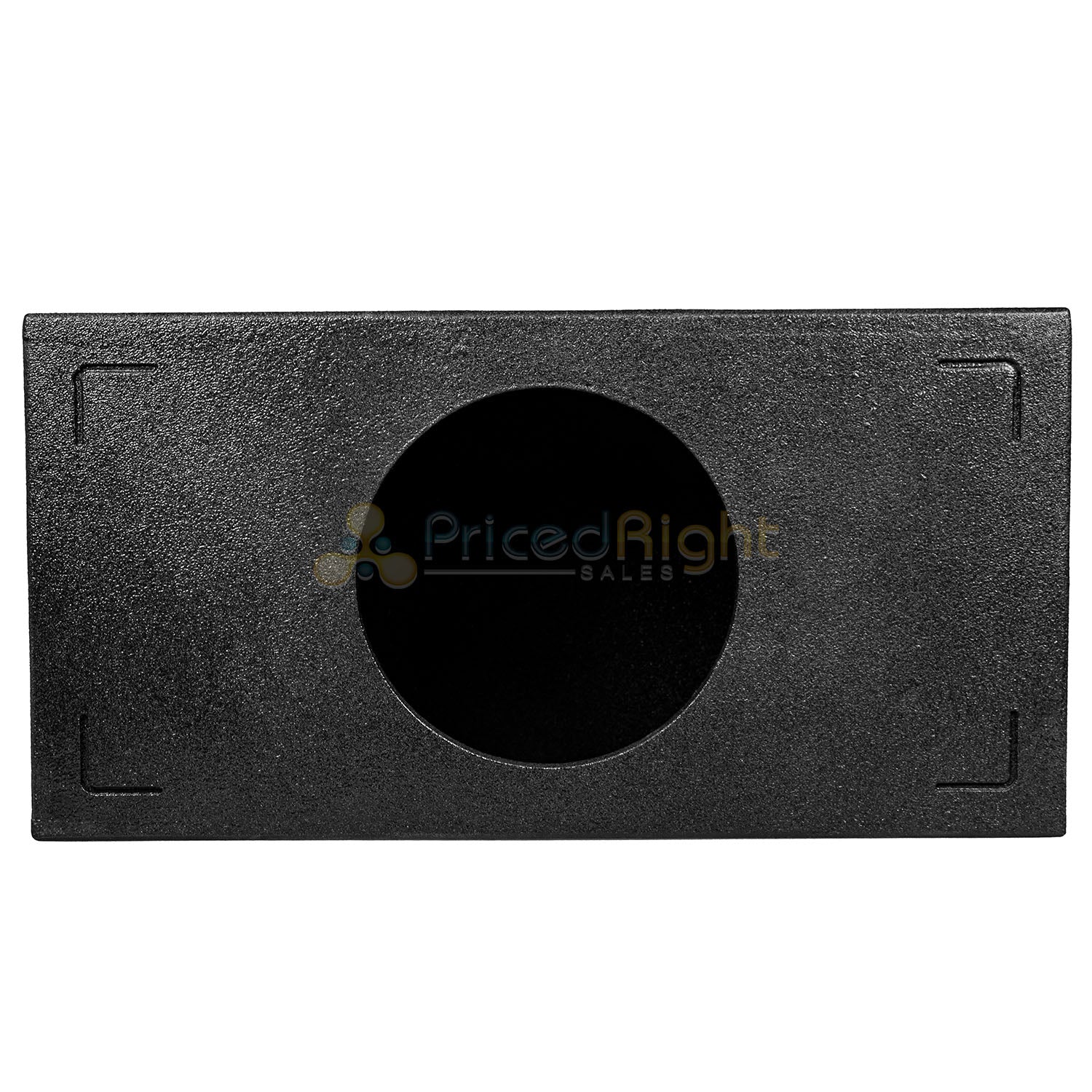 Single 10" Ported Subwoofer Box Bed Liner Coated 3/4" MDF Vented Enclosure