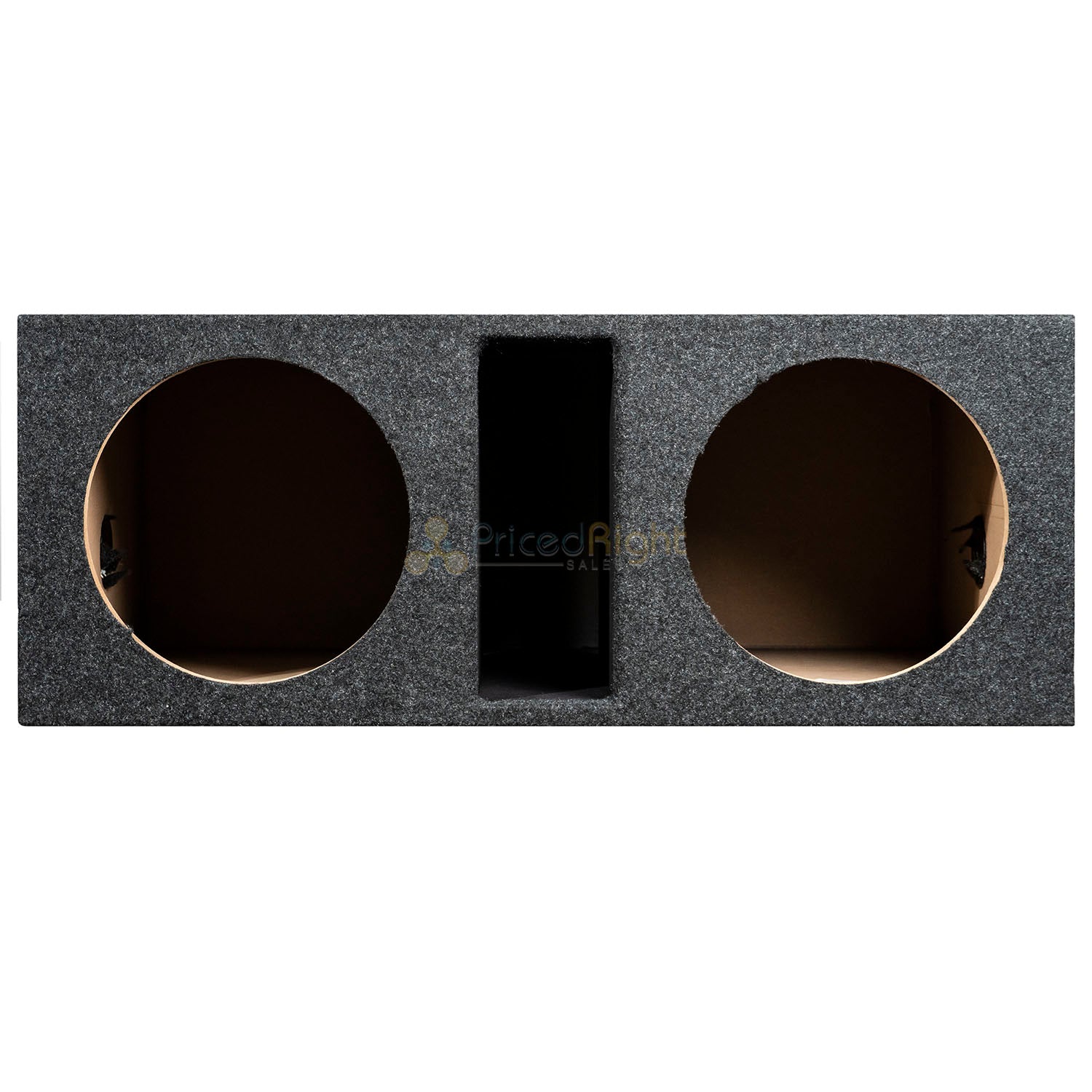 Dual 10" Ported Subwoofer Box Enclosure 3/4" MDF Vented Sub Box RI Audio Carpet