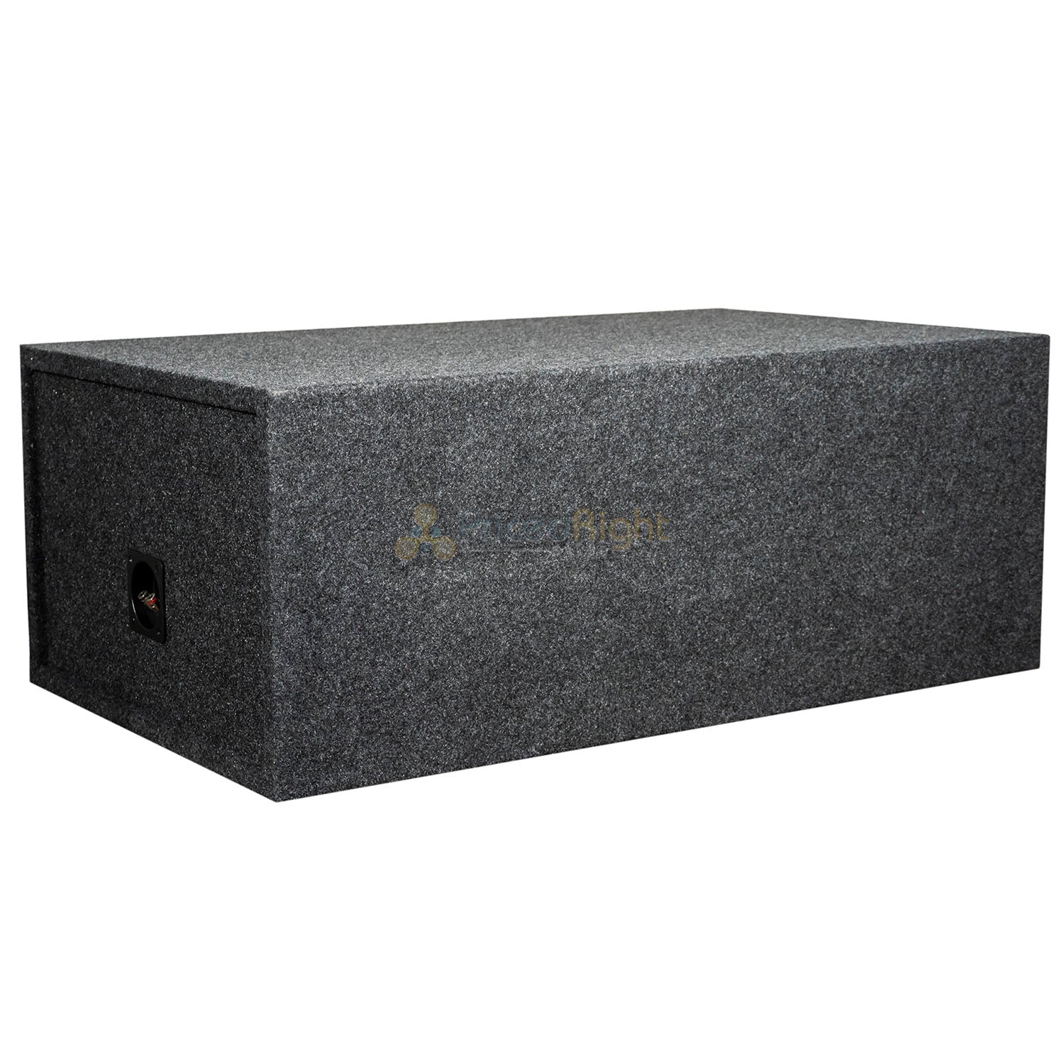 Dual 10" Ported Subwoofer Box Enclosure 3/4" MDF Vented Sub Box RI Audio Carpet