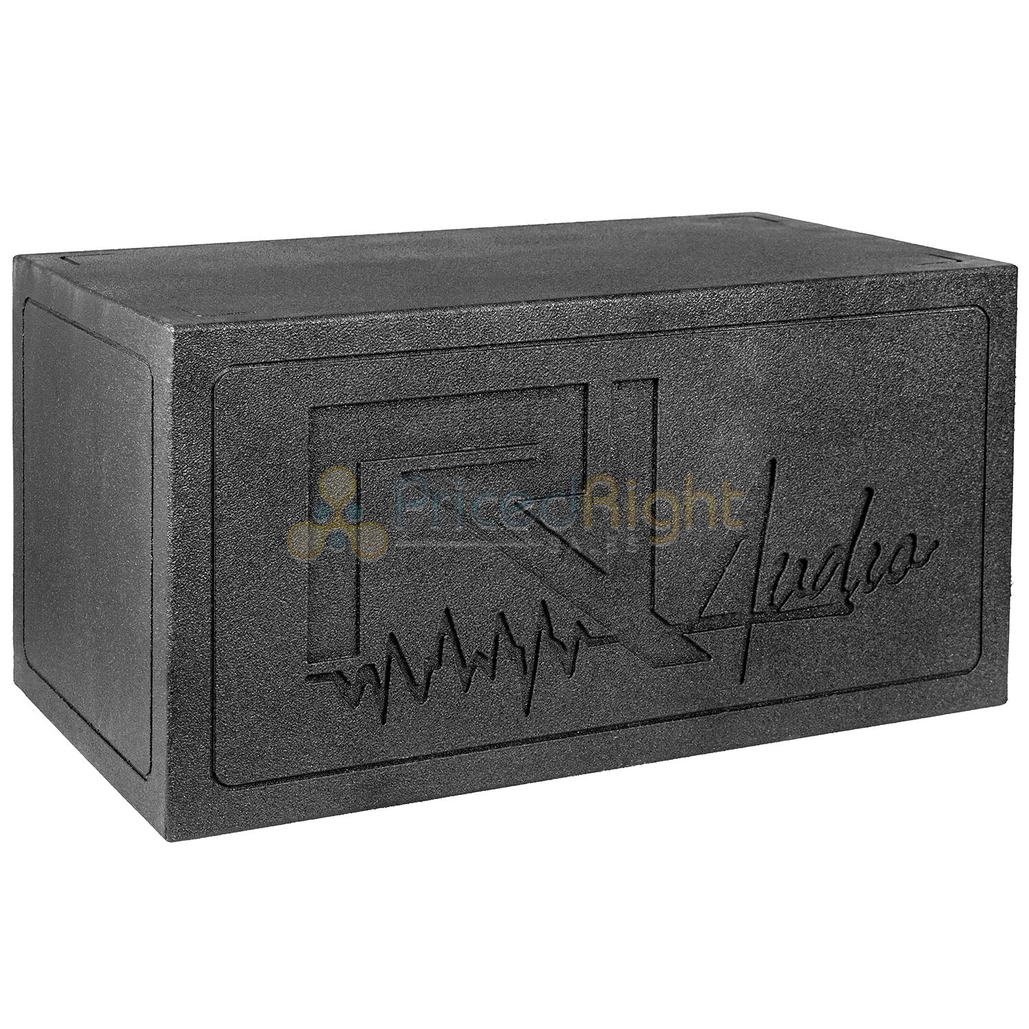 Single 12" Ported Subwoofer Box Bed Liner Coated 3/4" MDF Vented Enclosure