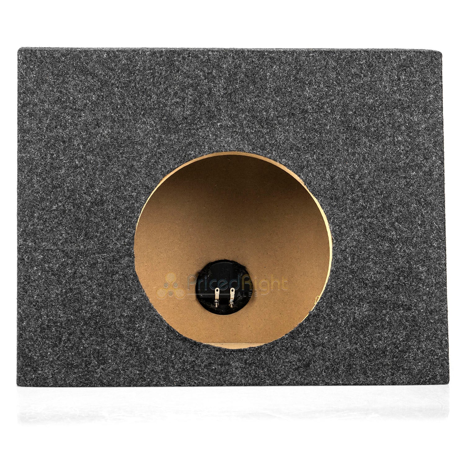 Sealed 10" Subwoofer Truck Box Slanted Enclosure Single Sub RI Audio 1" MDF Face