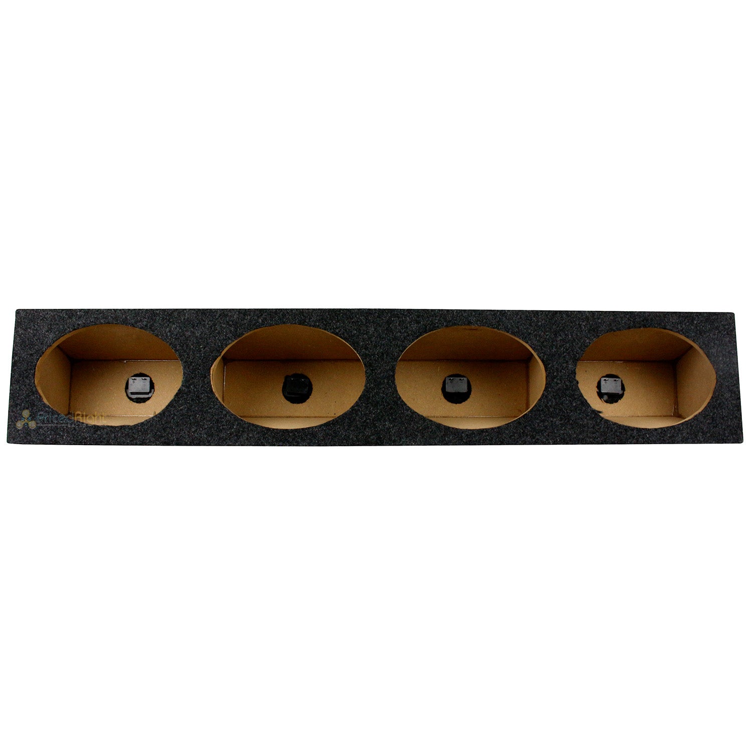 RI Audio Quad 6" X 9" Speaker Wedge Subwoofer Box With 3/4" MDF Construction