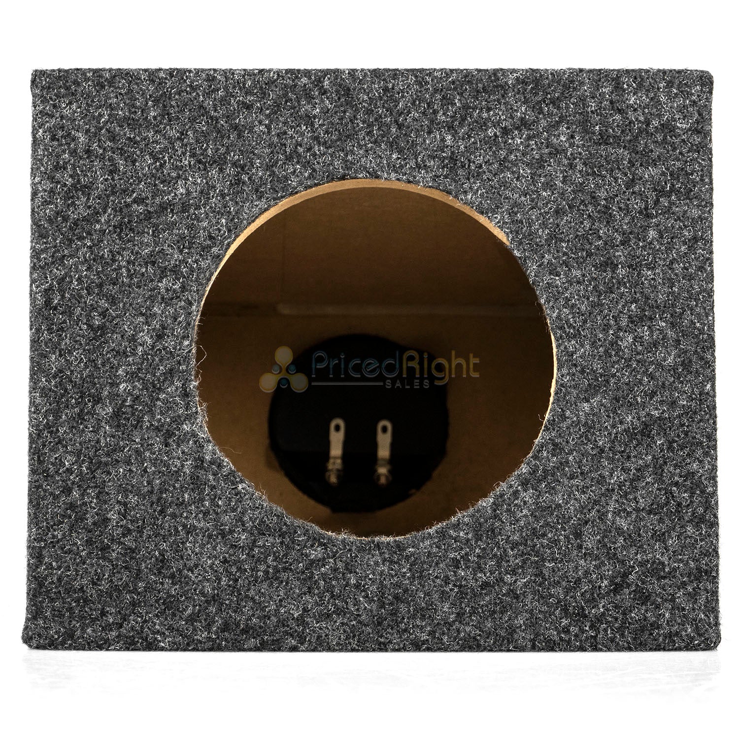 Set of Two 6.5" Wedge Speaker Boxes Enclosures 5/8" MDF Charcoal Carpet RI Audio