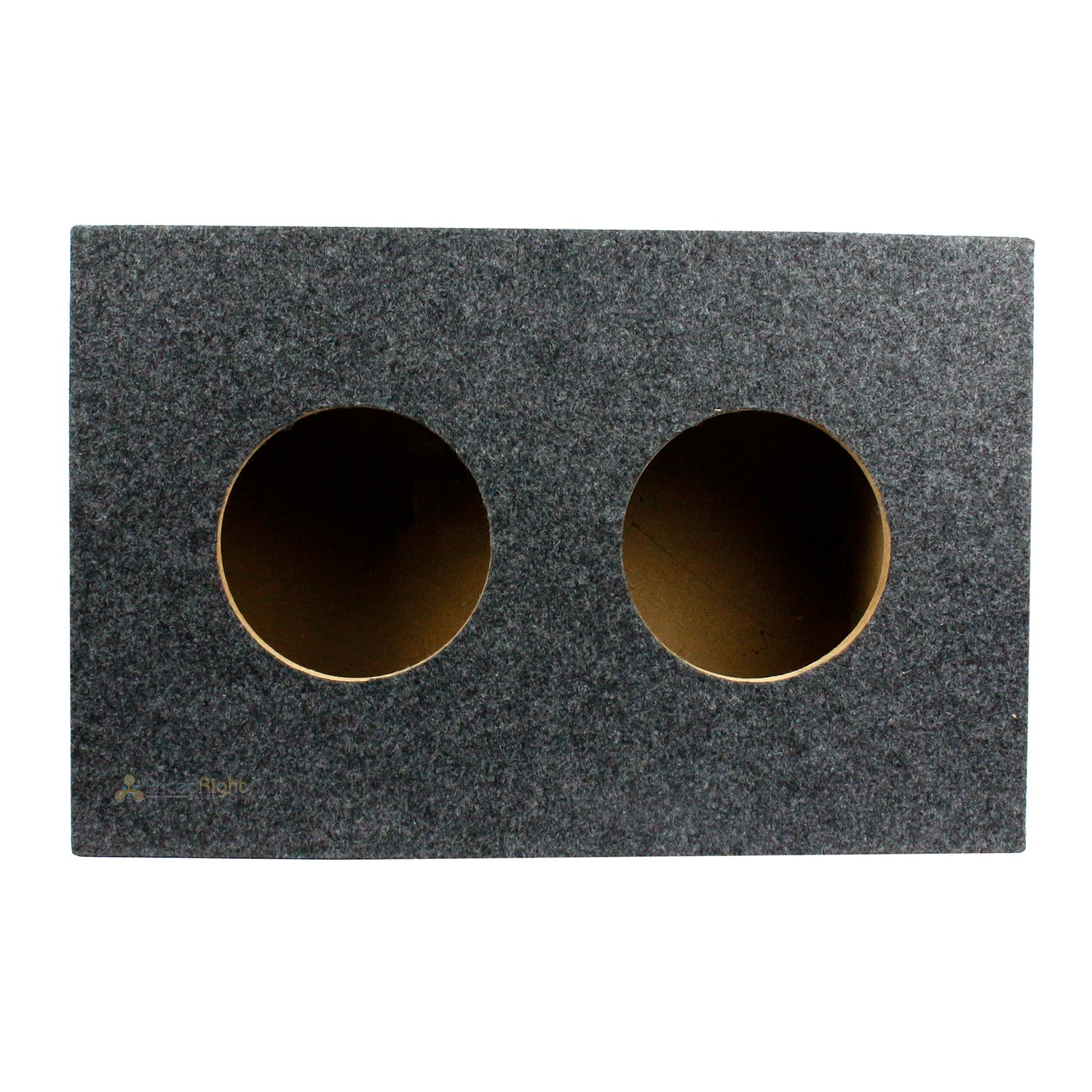 RI Audio 6.5" Dual Shallow Hyper Vented Box Enclosure For Two Subs 5/8" MDF