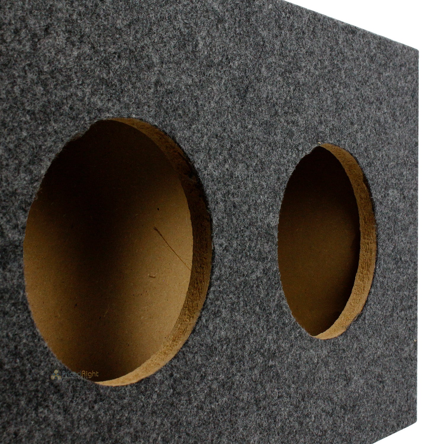 RI Audio 6.5" Dual Shallow Hyper Vented Box Enclosure For Two Subs 5/8" MDF