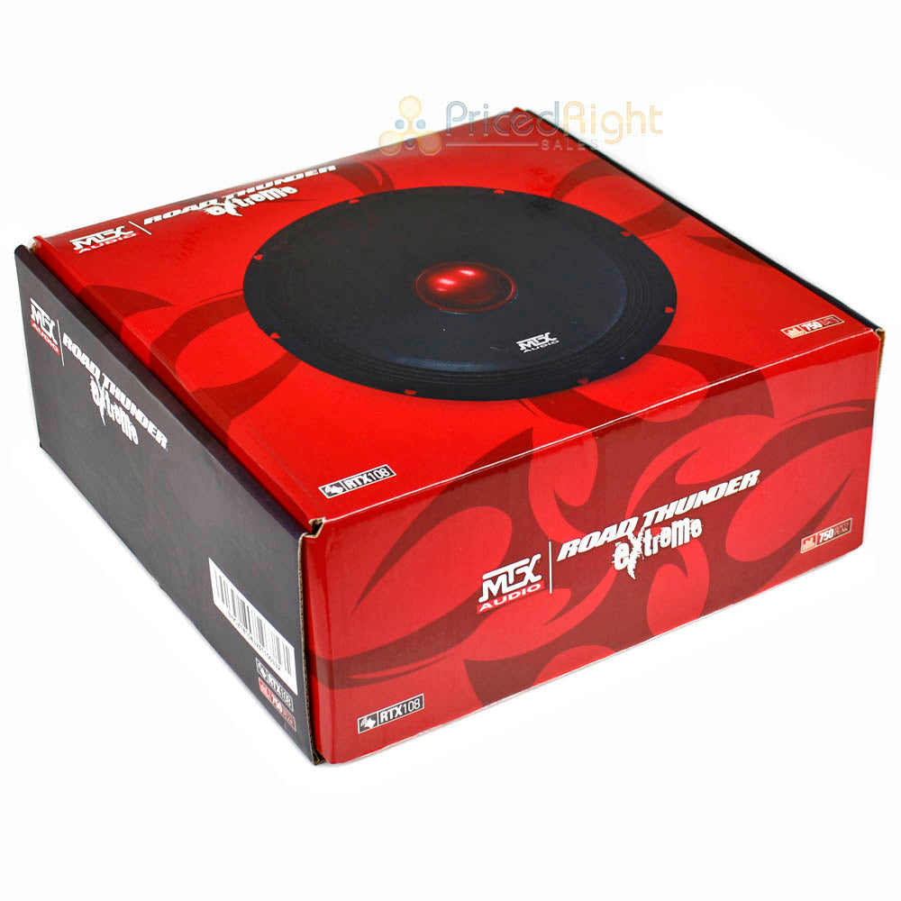 10" Speaker Midbass Driver 750W Max 8 Ohm Car Audio Roadthunder MTX Audio RTX108