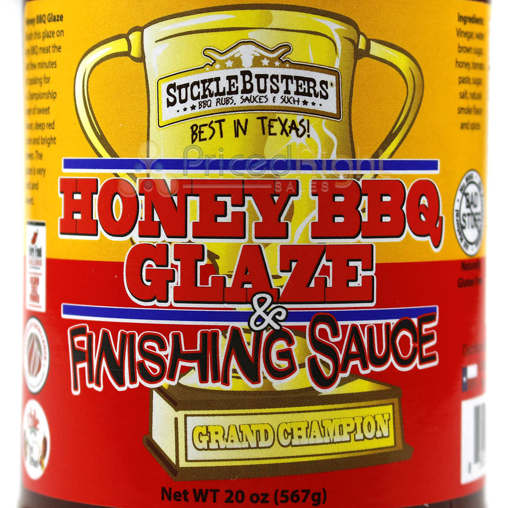 Sucklebusters Honey BBQ Glaze & Finishing Sauce 15.4 Oz Award Winning Recipe