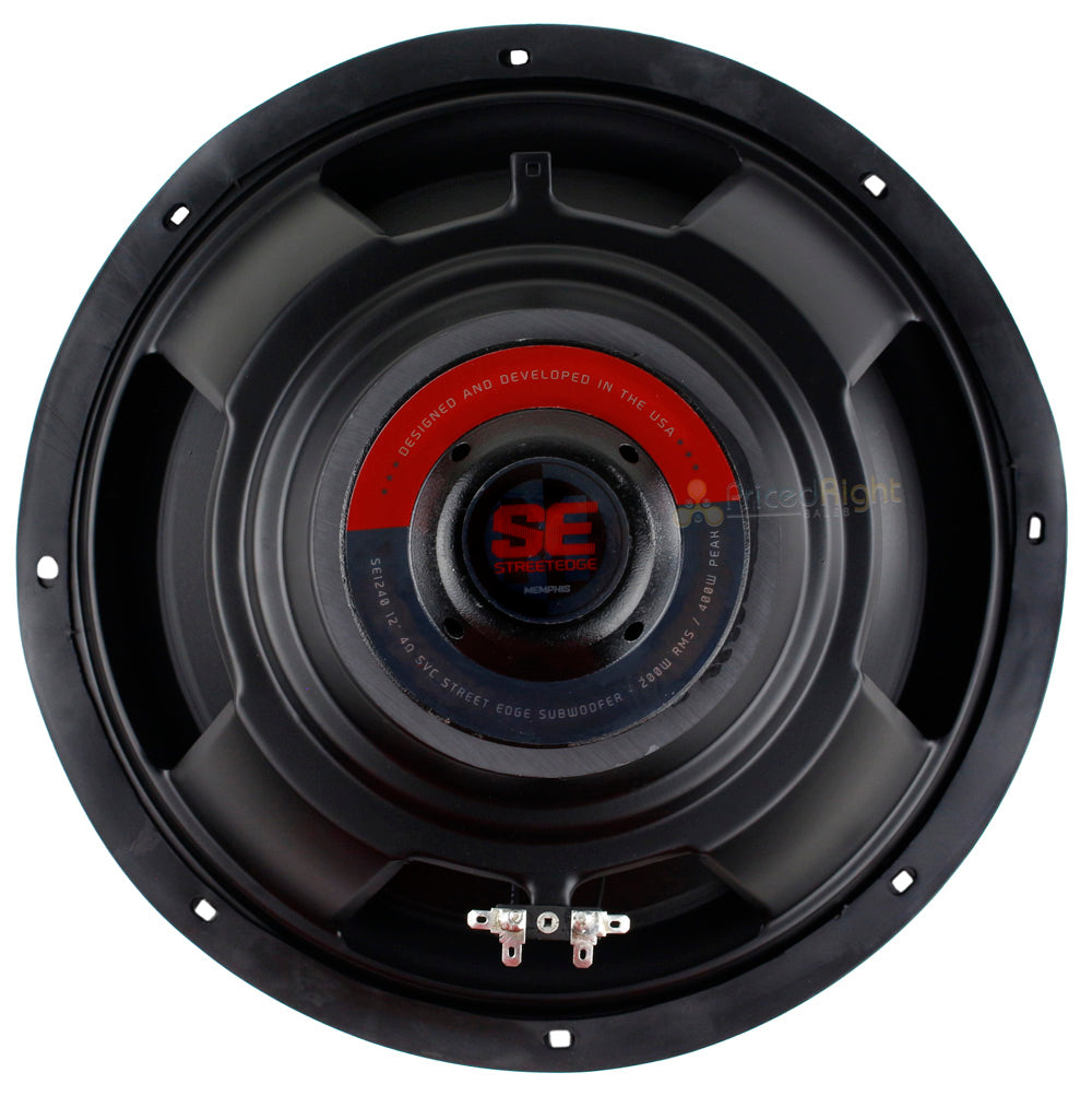 2 Pack Memphis Audio 12" Subwoofer 250 Watts RMS 4 Ohm Street Edge Series SE1240