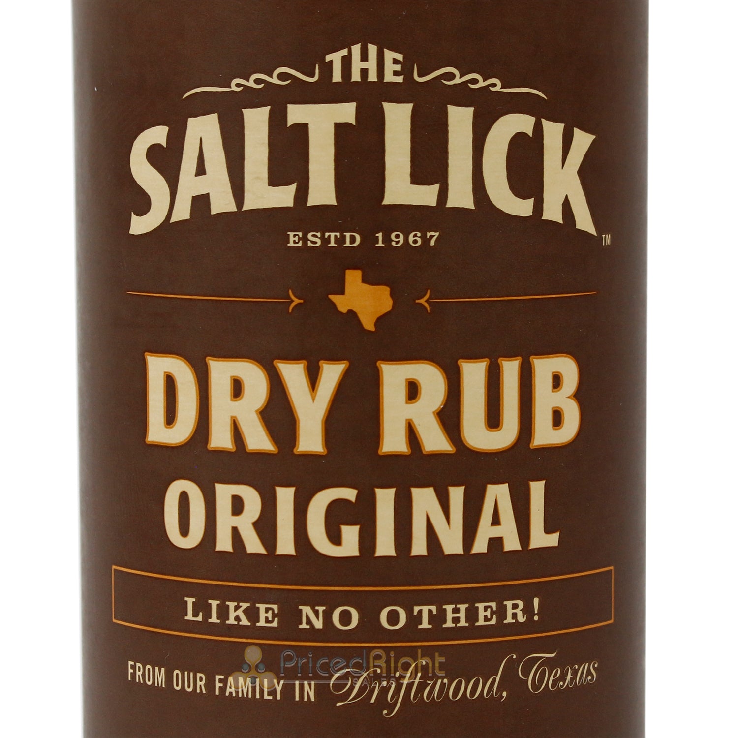 Salt Lick BBQ Original Dry Rub For Meat And Grilling No MSG Made In Texas 12oz