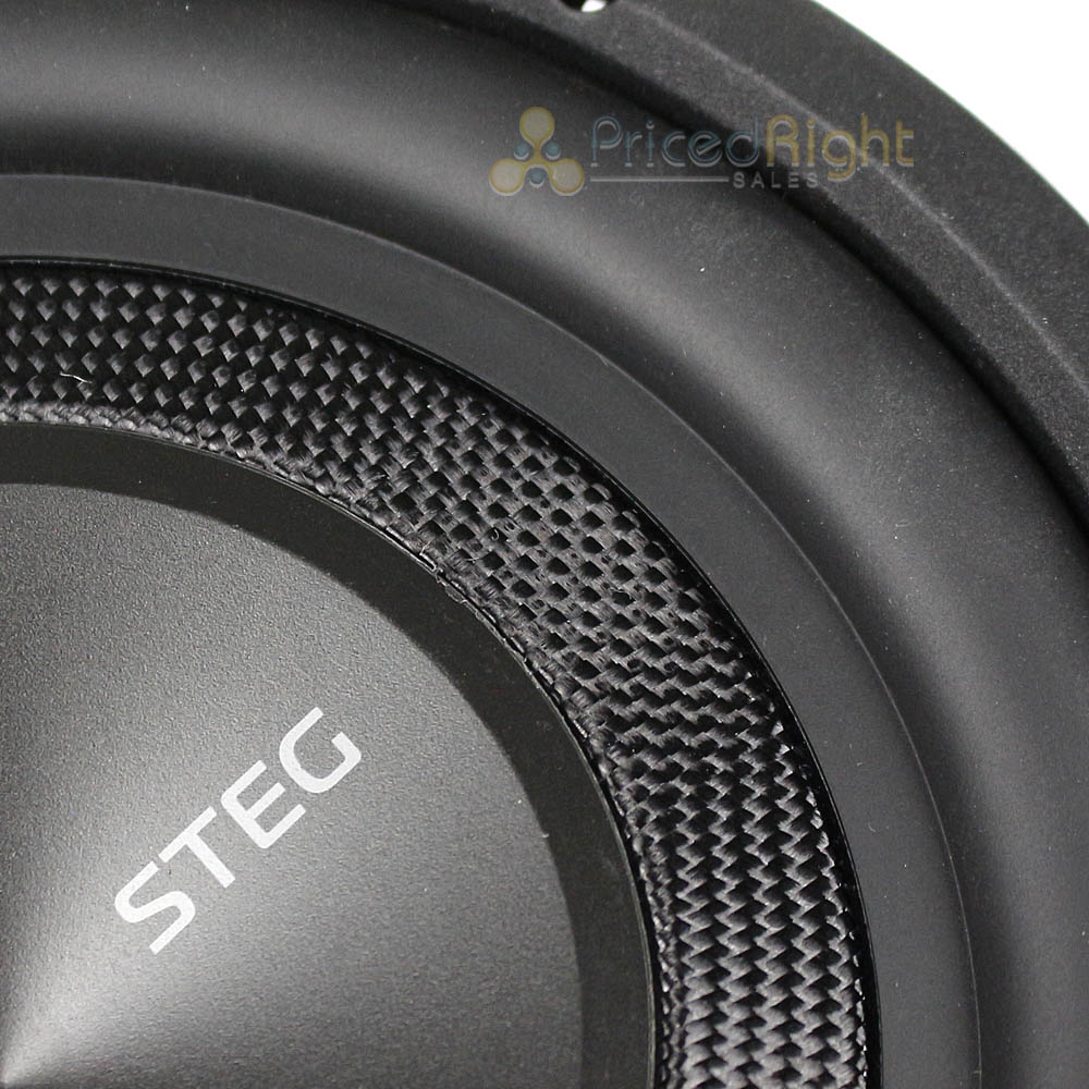 STEG 8" Subwoofer Shallow Mount 300 Watts RMS Dual 2 Ohm Composite Cone SQ82