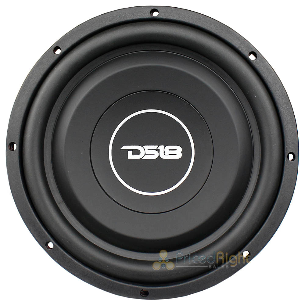 DS18 SRW Shallow 10" Subwoofer 400 Watts Max Power Dual 4 Ohm Car Audio SRW10.4D