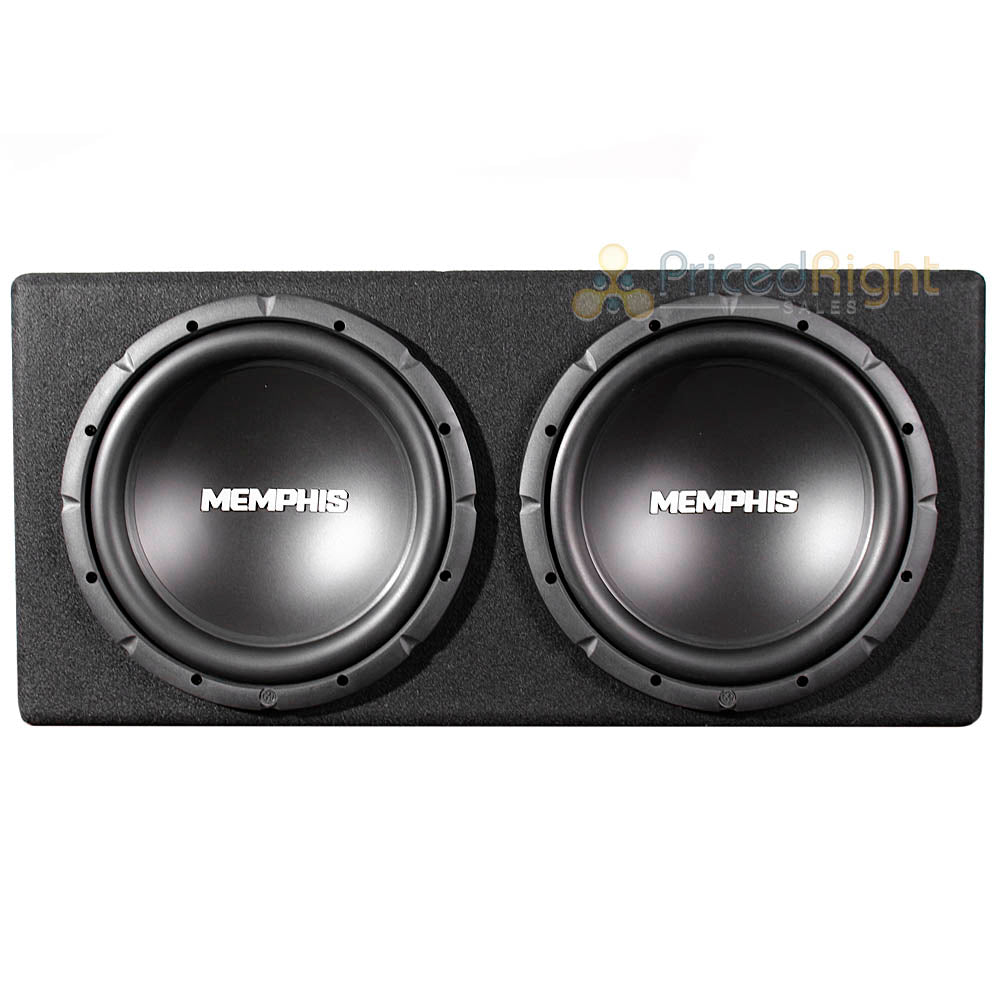 Memphis Audio Loaded Dual 12" Vented Enclosure Bass System 1000W Max SRXE212VP