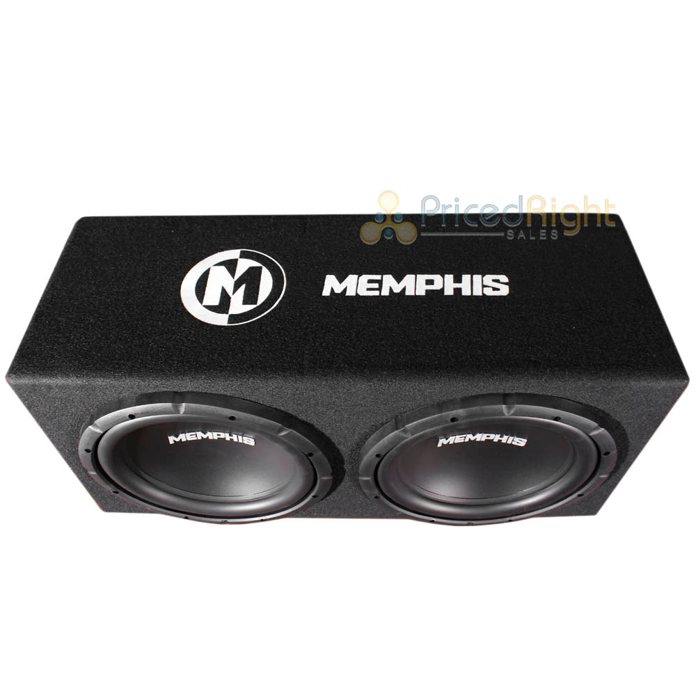 Memphis Audio Loaded Dual 12" Vented Enclosure Bass System 1000W Max SRXE212VP