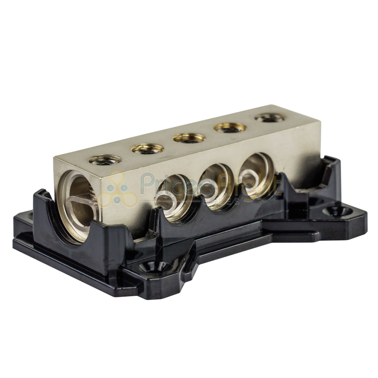 Stinger SSDB2034 Distribution Block (2) 1/0 GA Inputs to (3) 4 GA Outputs Brass