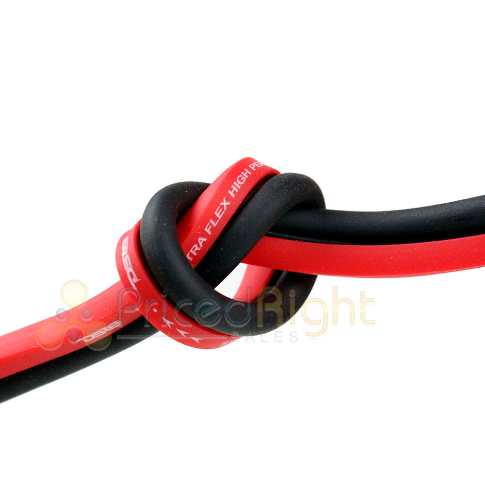 25 Ft 18 Gauge AWG Speaker Cable Car Home Audio 25' Black and Red Zip Wire DS18