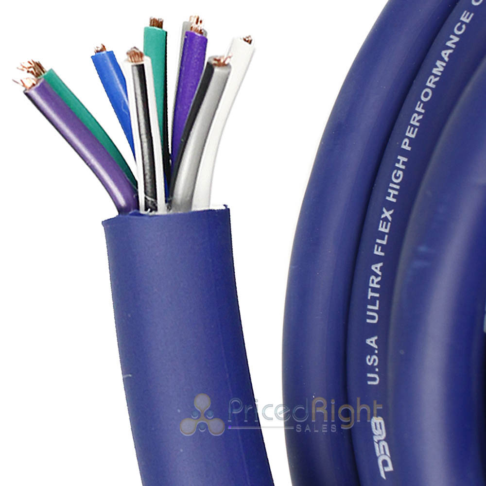 DS18 250 Ft 9 Conductor Speed Wire 18 Gauge CCA Color Coded Blue Flexible Casing