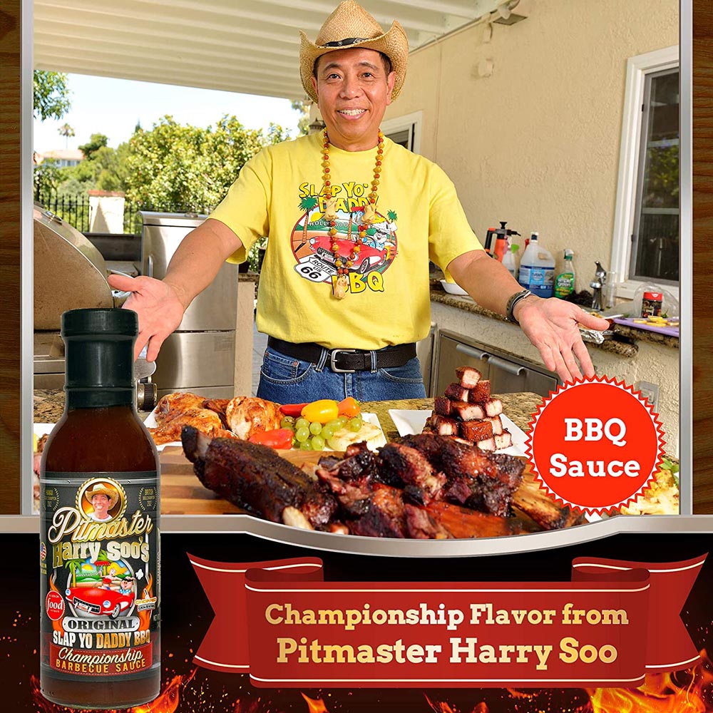 Slap Yo Daddy BBQ Sauce Original 15 Oz Bottle Award Winning Harry Soos SYD12-BBQ