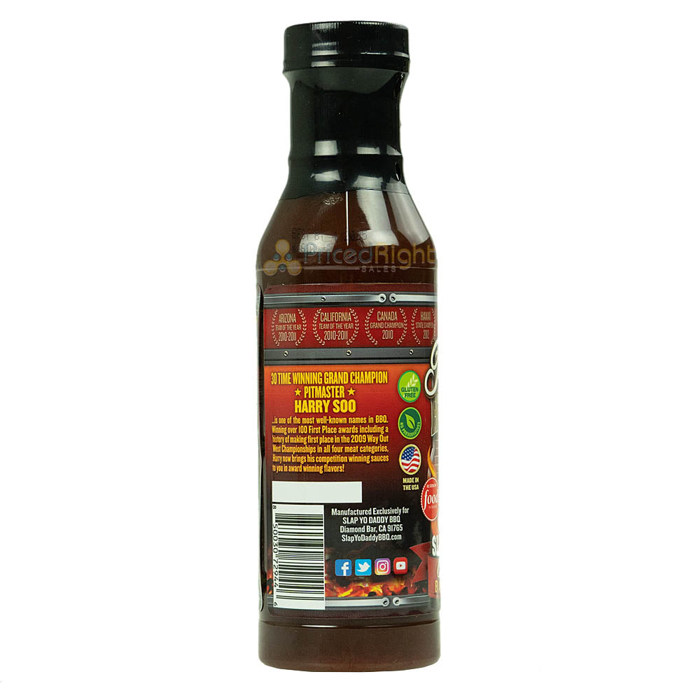 Harry Soo's Award Winning Slap Yo' Daddy BBQ Sauce HOT BURN 15 Ounce Bottle