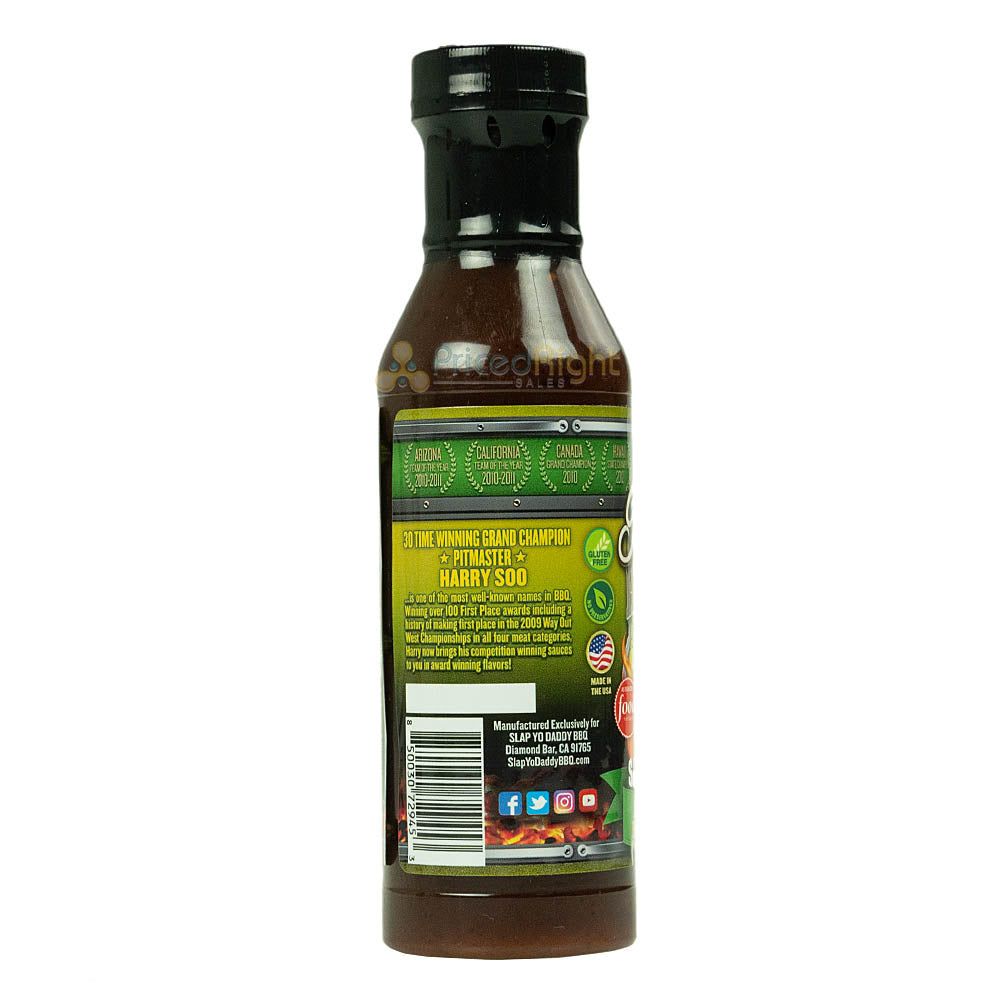 Slap Yo' Daddy Carolina Tangy BBQ Sauce Harry Soo's Award Winning 15 oz Bottle