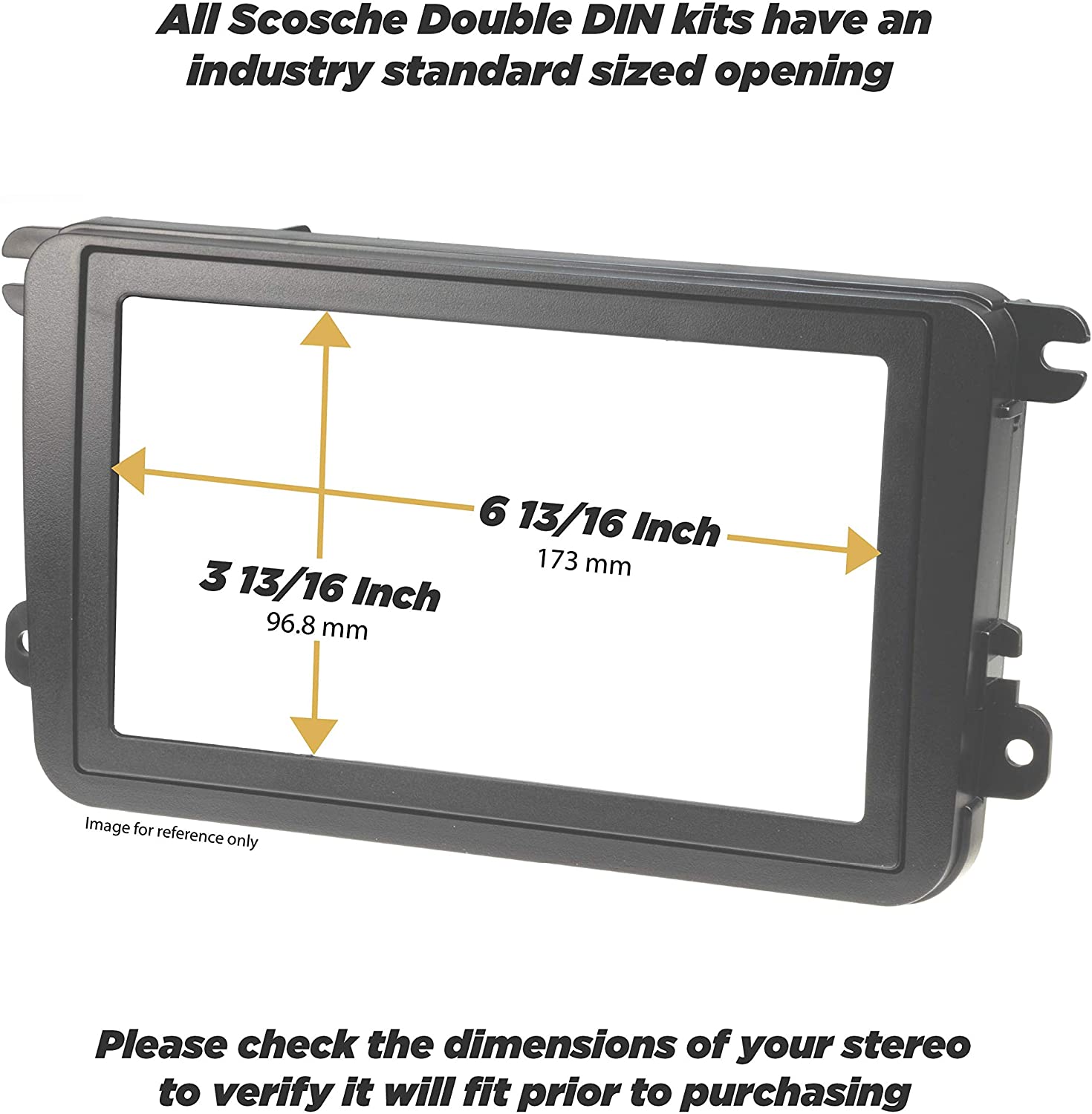 Scosche 2015 - Up Double Din Modern Multi Dash Kit Select Toyota Models TA2160B