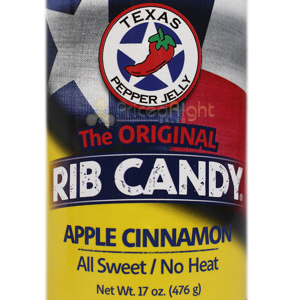 Texas Pepper Jelly Apple Cinnamon Rib Candy Glaze Sauce 17 Oz Bottle No Heat