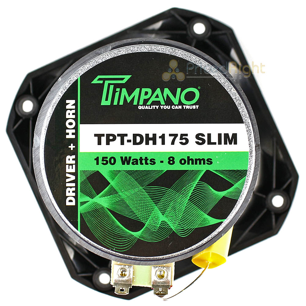 4 Pack Timpano Slim Compression Horn Driver 150 Watts Max 1" VC 4x4" DH175 SLIM